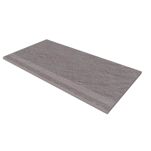 Ступень из керамогранита Estima Лофт Дарк Греы / Loft Dark Grey LF02 матовая серая 73964 60х30 см