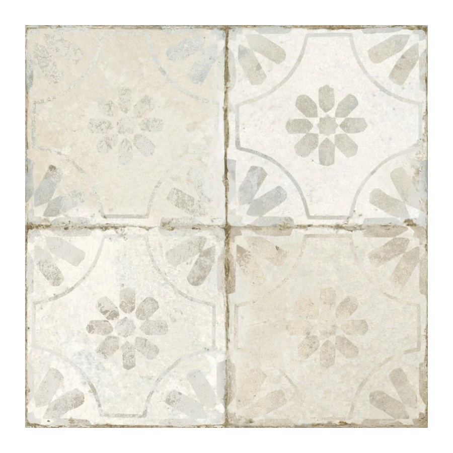 Керамическая плитка Peronda ФС Блуме Вхите / FS Blume White матовая бежевая 27229 45x45 см
