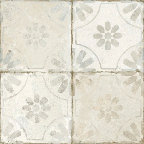 Керамическая плитка Peronda ФС Блуме Вхите / FS Blume White матовая бежевая 27229 45x45 см