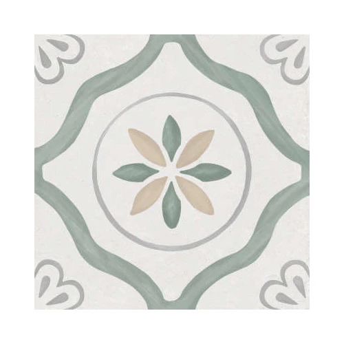 Керамогранит Harmony Peronda Sirocco Green Petals серо-зеленый 3386036157 22,3х22,3 см