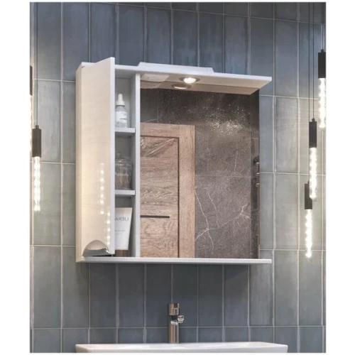 Зеркало шкаф Vigo Callao 700 навесной левый со спотом z.CAL.70.L.El 70x70 см