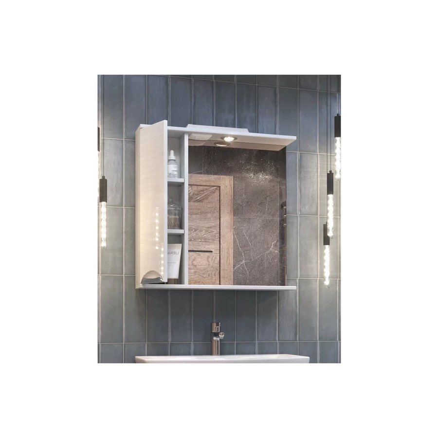 Зеркало шкаф Vigo Callao 700 навесной левый со спотом z.CAL.70.L.El 70x70 см