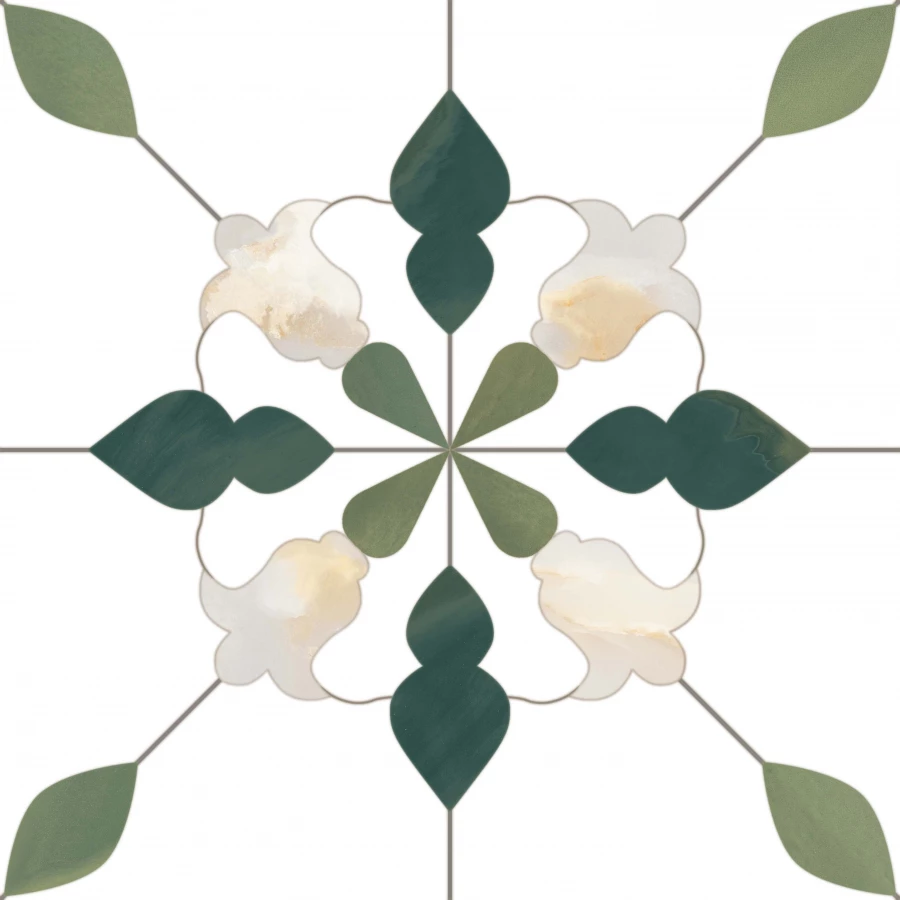 Керамогранит Monopole Aramis Esmeralda матовый многоцветный 18,7x18,7 см