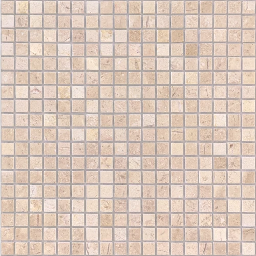 Мозаика Caramelle Pietrine 4 mm Crema Marfil Pol 23x23 глянцевая бежевая 29,8х29,8 см
