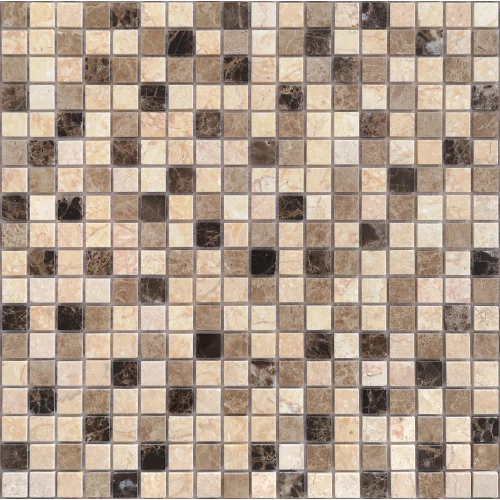 Мозаика из натурального камня LeeDo & Caramelle Pietrine Pietra Mix 1 pol 15x15x4 мм 30,5х30,5 см