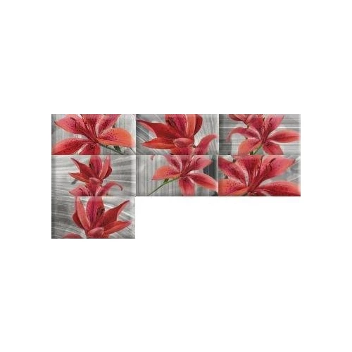 Декор Absolut Keramika Monocolor Mix Flowers RBW ABC0000118 15х7.5 см