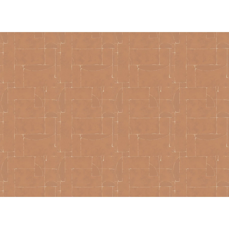 Обои флизелиновые Marburg Essentiell оранжевые 34605 0,53х10,05 м