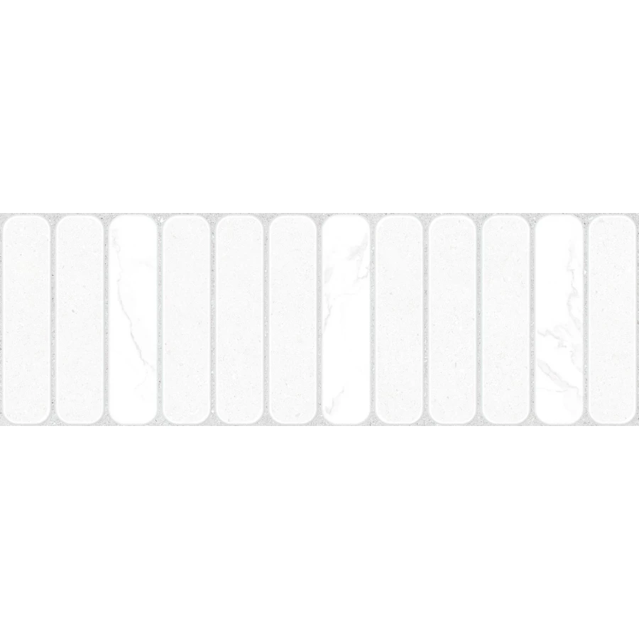 Плитка настенная ALMA Ceramica Amarant матовая белая TWU3090AMT37R 90х30 см