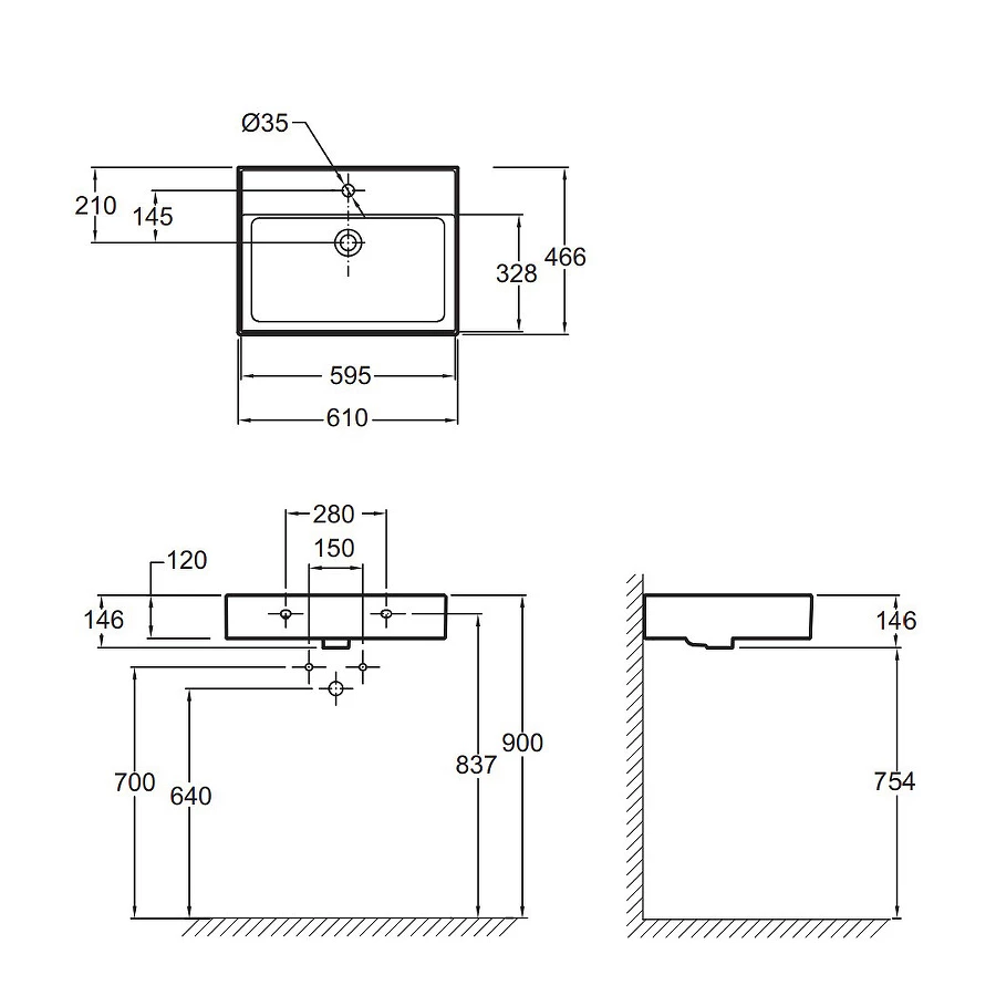 Керамическая раковина Jacob Delafon Vivienne белая EXBH112-00 60х46 см