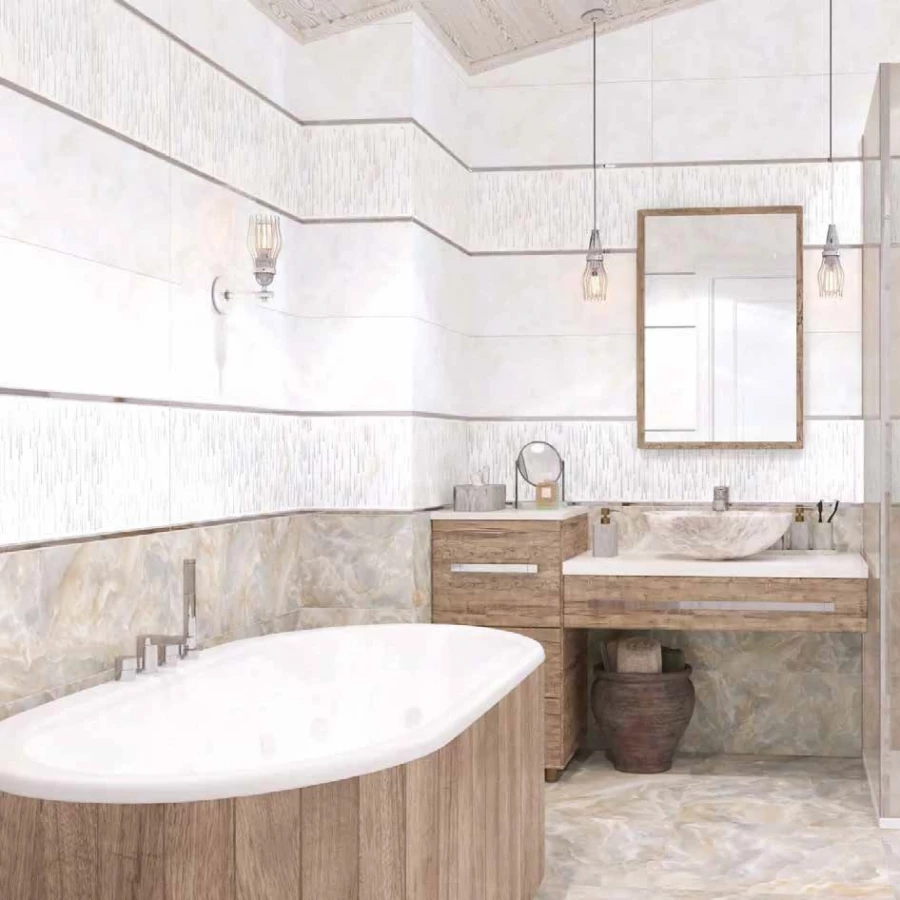 Плитка облицовочная ALMA Ceramica Sunshine 5 шт в уп 48,6 м в пал TWU93SNH04R 90х30х1,05 см