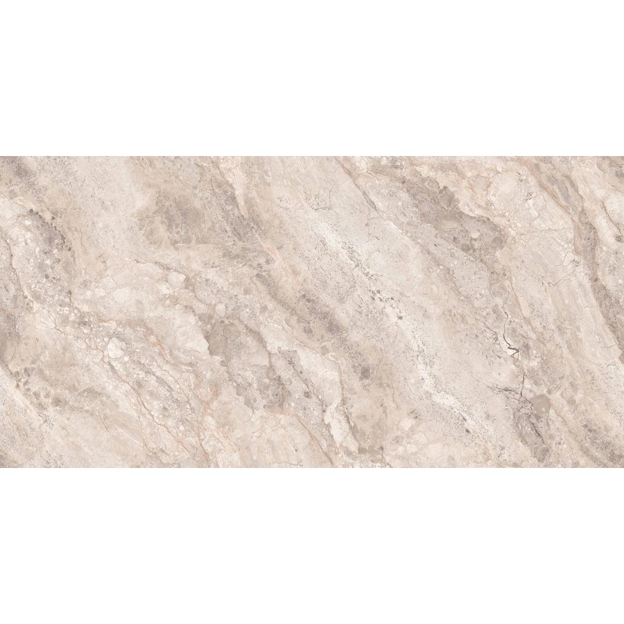 Керамогранит Realistik Smokey Peach Endless Glossy глянцевый бежевый 160х80 см