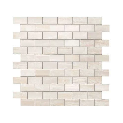 Плитка Atlas Concorde Супернова Оникс Пьюр Вайт Брик Мозаика 600110000202 30,5x30,5 см