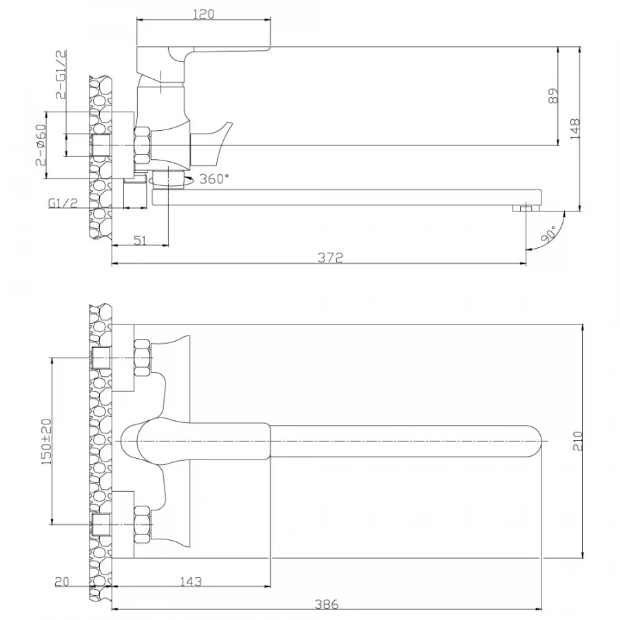 Смеситель для ванны Rossinka RS35 RS35-32PC перламутр
