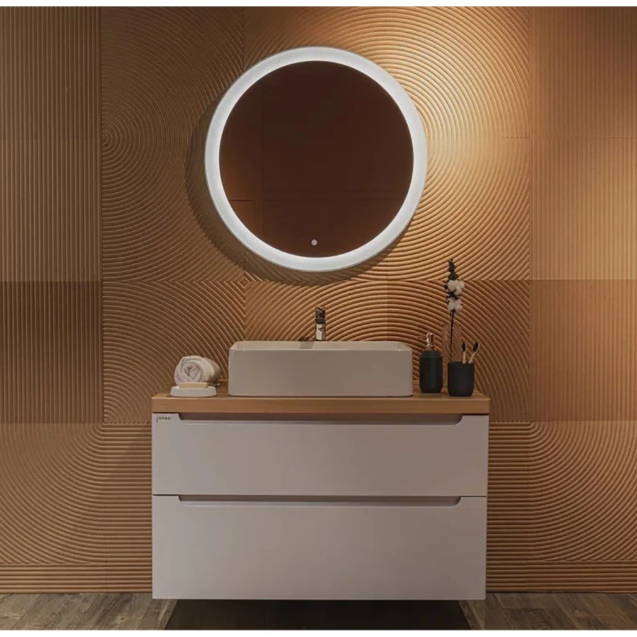 Зеркало Azario Перла-S сенсорный выключатель бегущая подсветка LED-00002736 d77 см