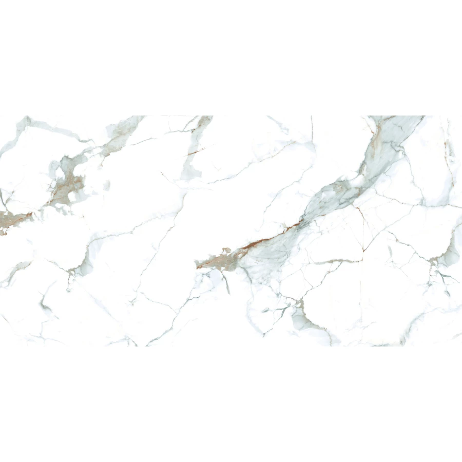 Керамогранит lamore Ceramic Gloss 60х120 Geo Bianco глянцевый бело-серый 60/120-026 120х60 см