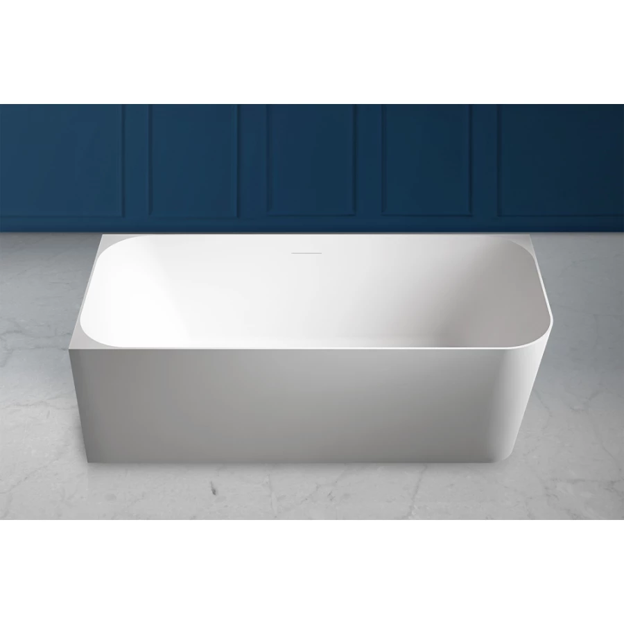 Ванна из искусственного камня Abber Stein белая матовая AS9621-1.7 L 170x75 см
