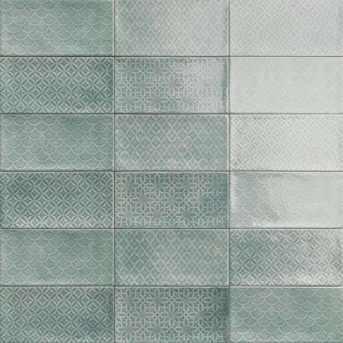 Керамическая плитка Mainzu Camden Rev. Decor emerald 20х10 см