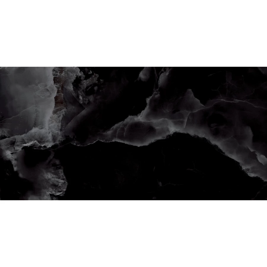 Керамогранит Laparet Andora Black полированный чёрный 120х60 см