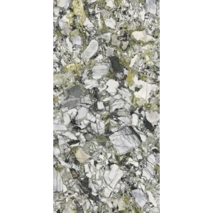 Керамогранит Ariostea Ultra Marmi Luxury White Lucidato Shiny 6 мм глянцевый серо-зеленый UM6L300675 300х150 см