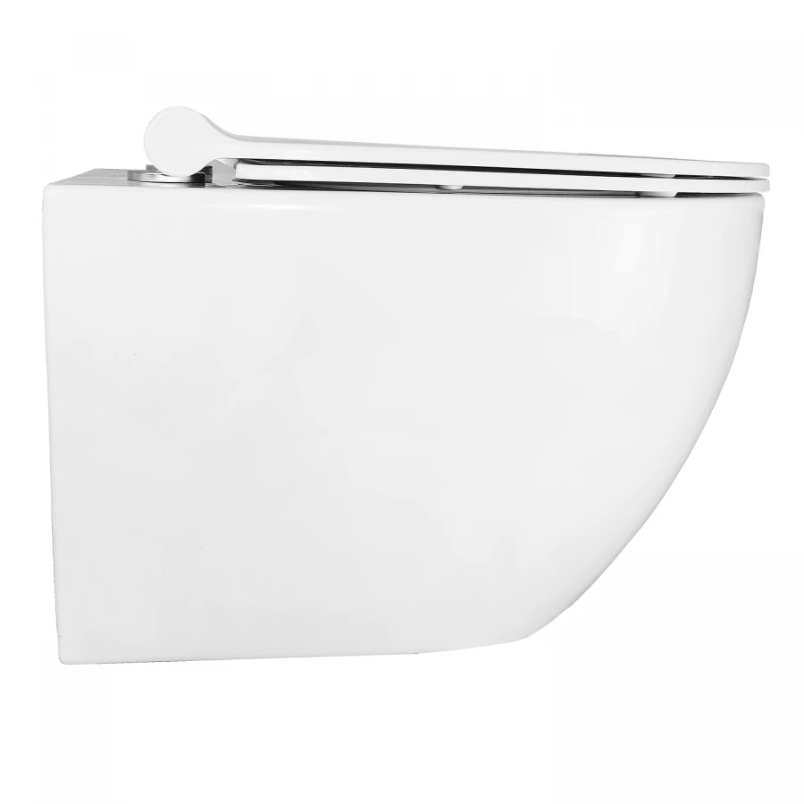 Унитаз подвесной Azario Geno безободковый с ультратонким сиденьем микролифт AZ2196D 49x36x36 см