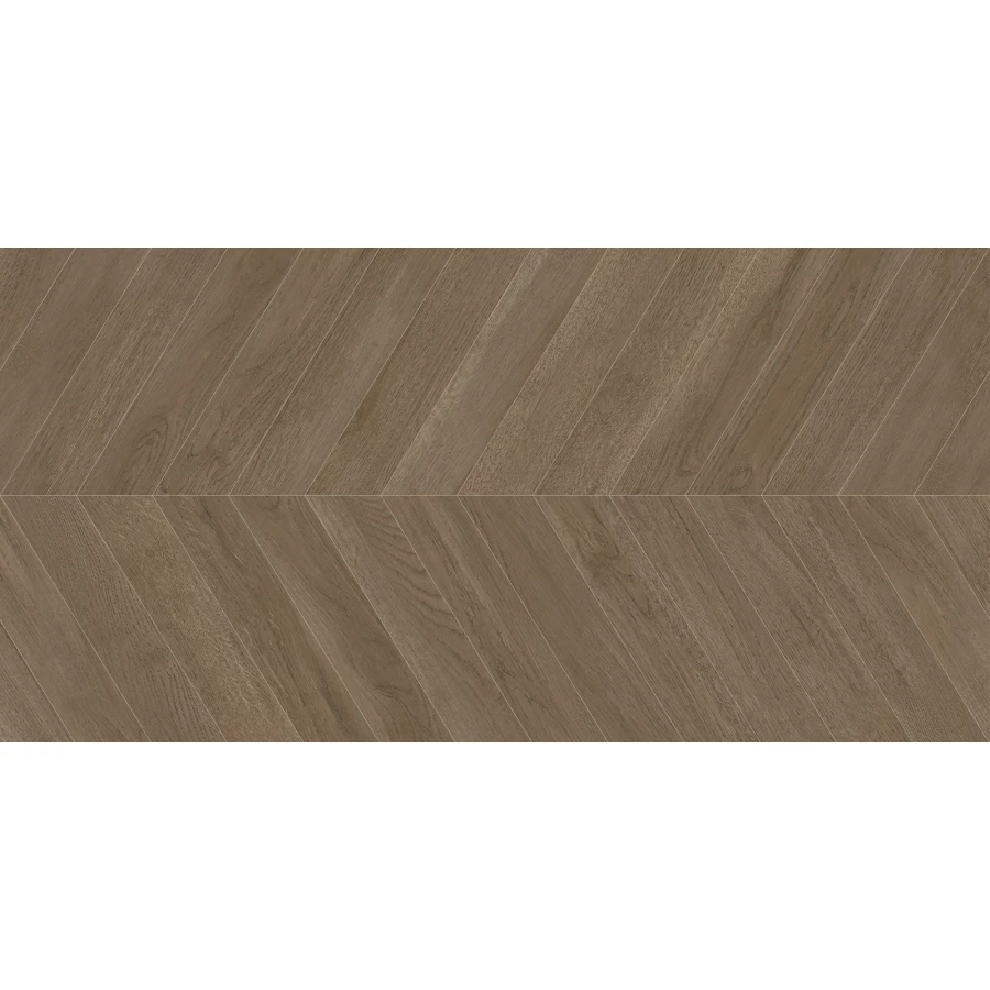 Керамогранит Delacora Walnut Chevron Dark матовый карвинг коричневый D120249M 120х60 см