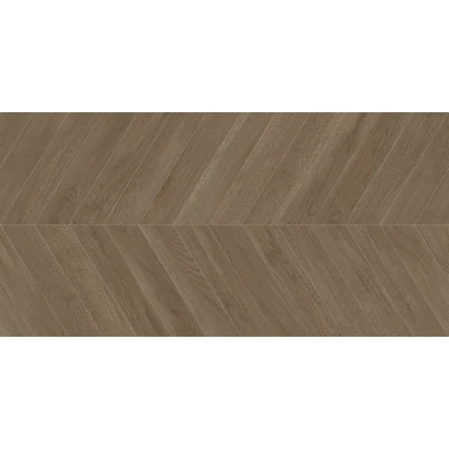 Керамогранит Delacora Walnut Chevron Dark матовый карвинг коричневый D120249M 120х60 см