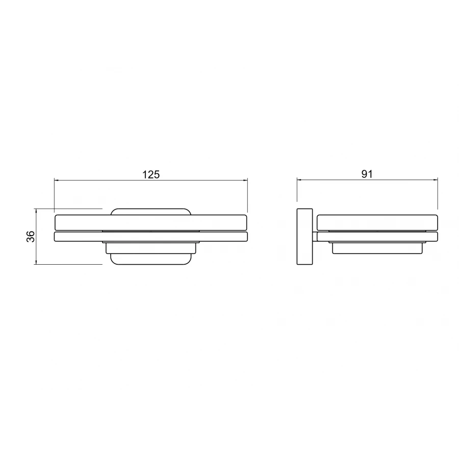 Мыльница Aquatek Либра хром AQ4303CR