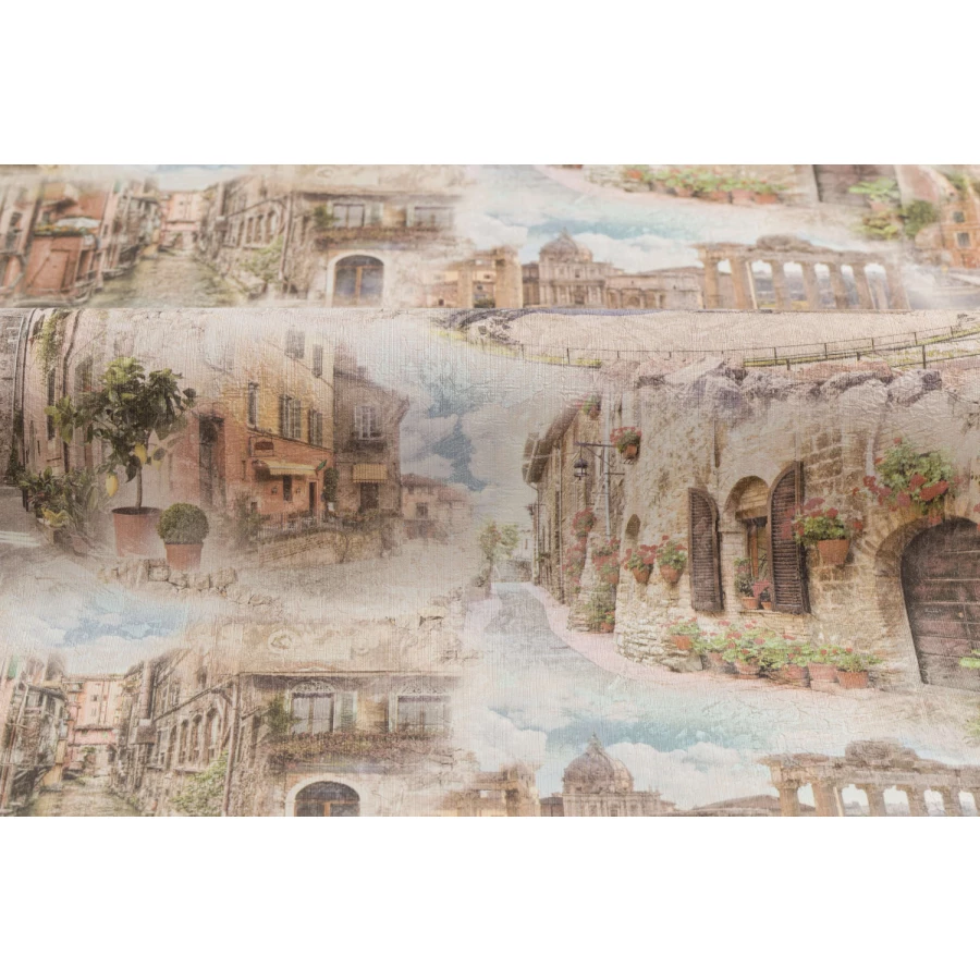 Обои флизелиновые Palitra Life Палитра Romanis бежевые FM71220-82 1.06х10.05 м