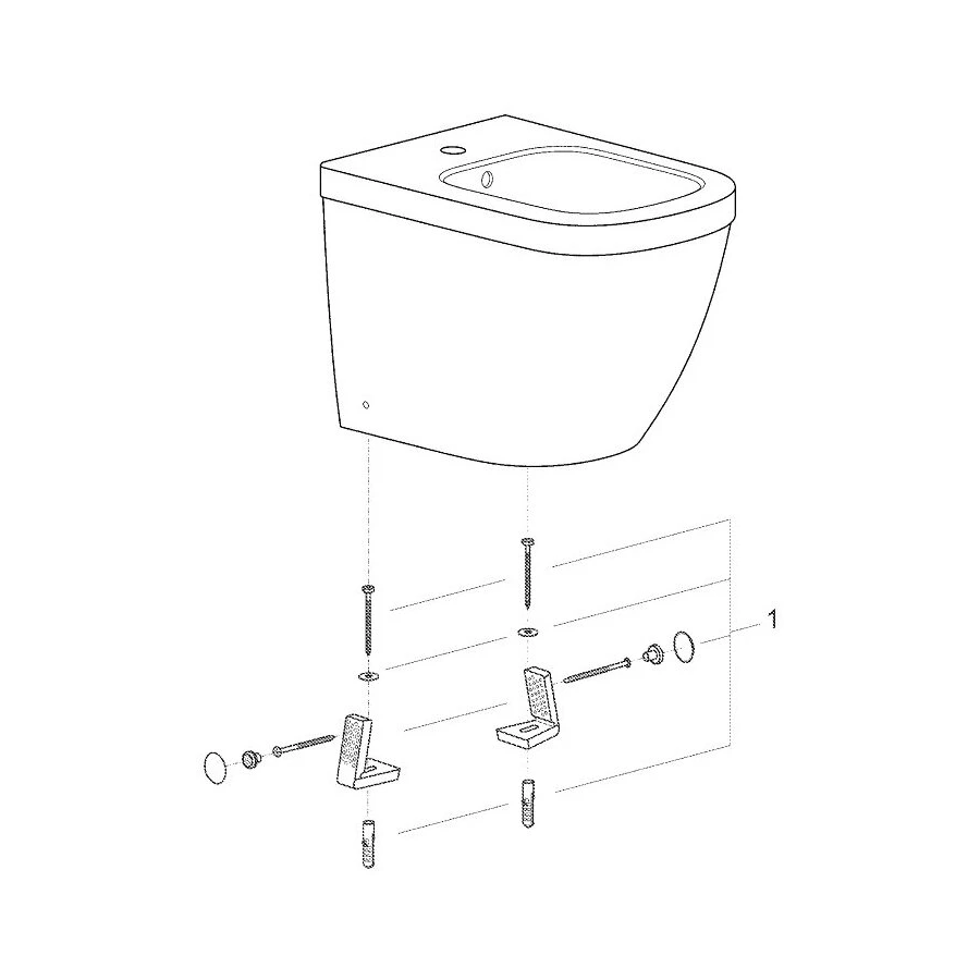 Биде напольное Grohe Euro Ceramic 39340000