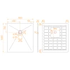 Душевой поддон прямоугольный RGW Stone Tray-G 14152910-02-11 90х100 см