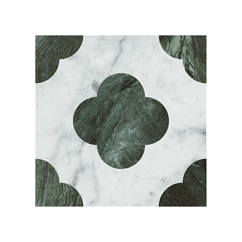 Керамогранит 41zero42 Денди Пин Вхите Греен / Dandy Pin White Green матовый белый зеленый 4101196 18,6х18,6 см