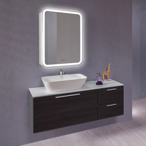 Зеркальный шкаф Creto Attento с LED-подсветкой 18-840140A 60x84 см