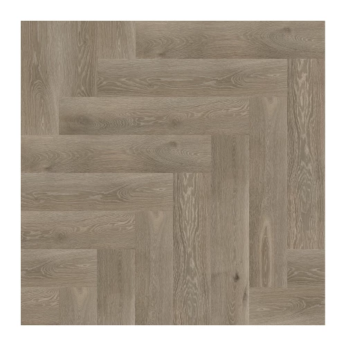 Кварцвиниловая плитка SPC Creto EcoParquet Английская елка Дуб натуральный Taupe серая СR АМ 1055-4 43 класс 4 мм