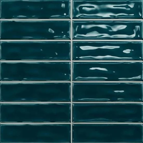 Плитка настенная Dar Ceramics Noa-Sticks Oil глянцевая бирюзовая 20x20 см