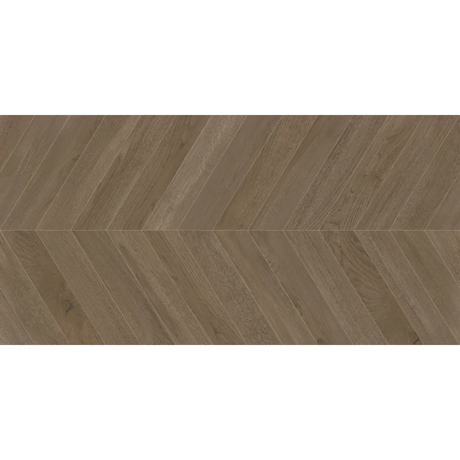 Керамогранит Delacora Walnut Chevron Dark матовый карвинг коричневый D120249M 120х60 см