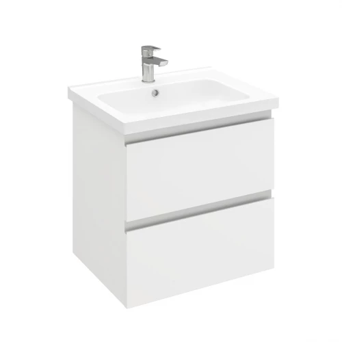 Тумба подвесная Laparet Electra 70 под умывальник Creavit Ideal 70 белый глянец LE-WCAB-70-01