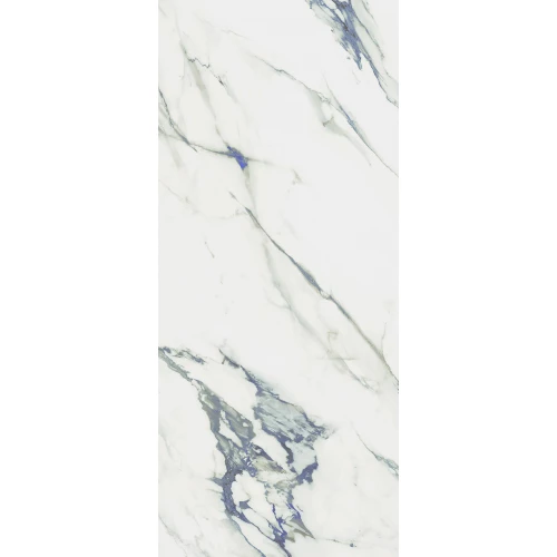 Керамогранит Porcelanite Dos Фирензе Блуе Cалаcатта Пулидо Рет / Firenze 6623 Blue Calacatta Pulido Ret глянцевый белый POR_F6623_BLCAL_146_PUL 146х63 см