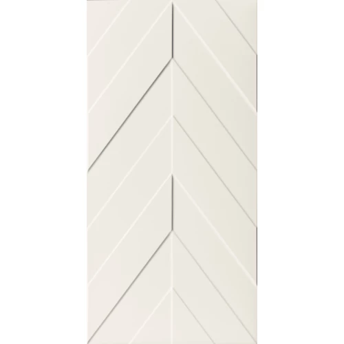 Плитка настенная Marca Corona 4D Chevron White Matt D730 80х40 см
