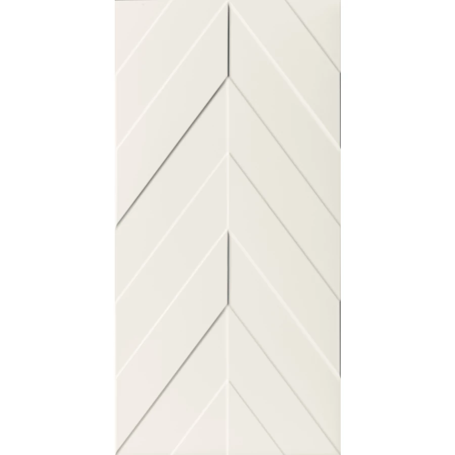 Плитка настенная Marca Corona 4D Chevron White Matt D730 80х40 см