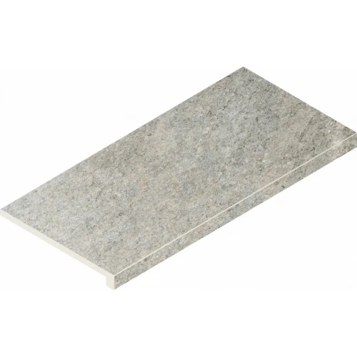 Ступень фронтальная из керамогранита Italon Магма Сильвер матовая серая 620070002947 60х33 см