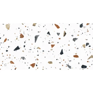 Керамогранит Laparet Terazzo Bianco карвинг матовый цветной 120х60 см