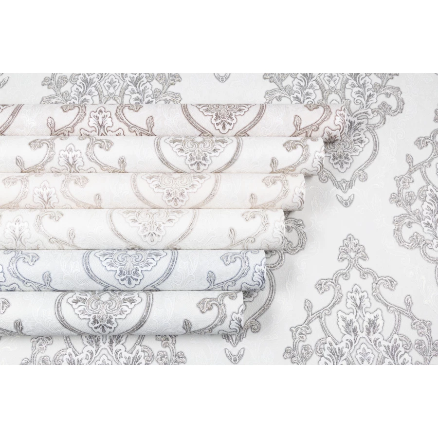 Обои флизелиновые Palitra Home Tudor HomeColor голубые HC31190-16 1,06х10,05 м