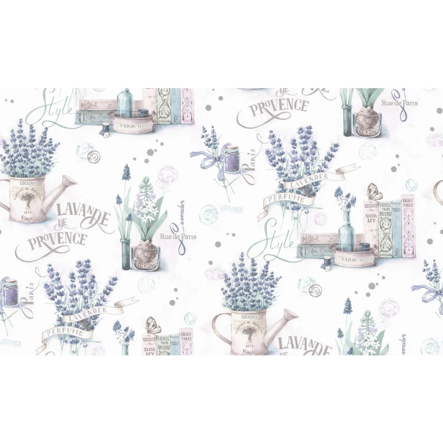 Обои флизелиновые Palitra Home Lavande синие HC71985-46 1,06х10,05 м