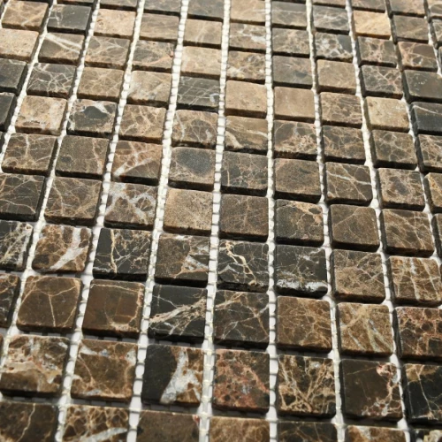 Мозаика Bonaparte Каменная мозаика Ferato-15 slim Matt 15х15 матовая коричневая 30,5х30,5 см