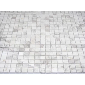 Мозаика из натурального камня Caramelle Mosaic Dolomiti bianco POL серо-белый 29,8x29,8 см