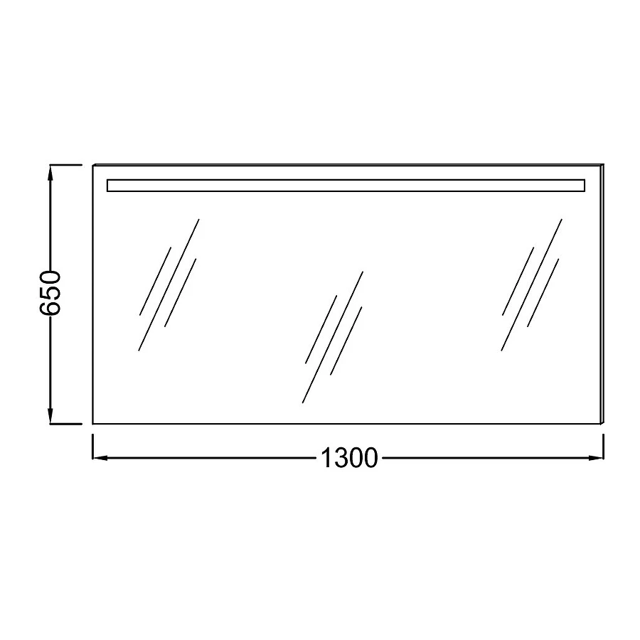 Зеркало Jacob Delafon Parallel 130x65 EB1419-NF