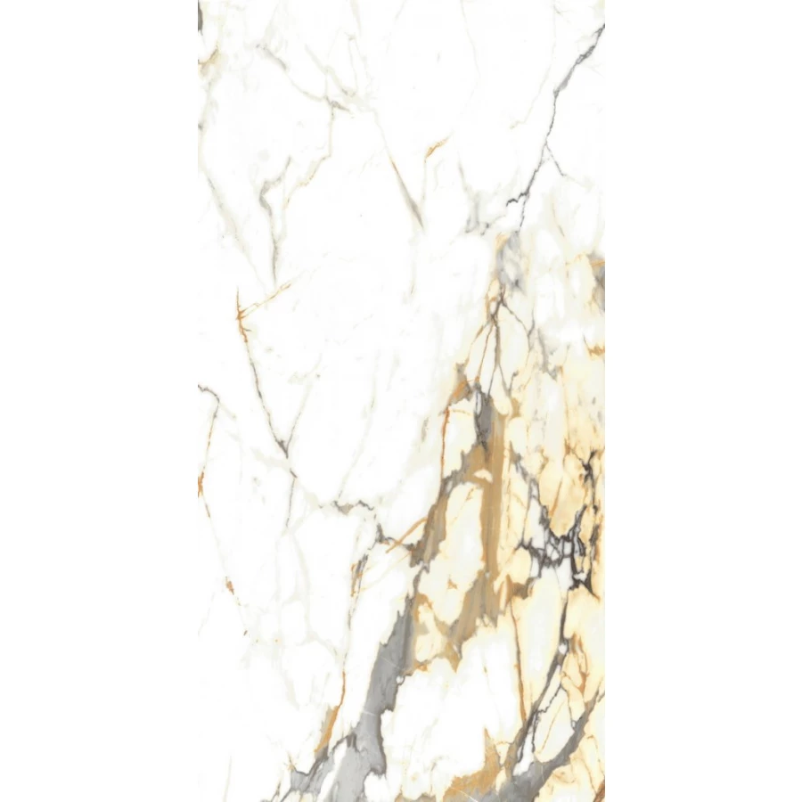 Керамогранит Bonaparte Golden Capri Pol Rect глянцевый белый 120х60 см