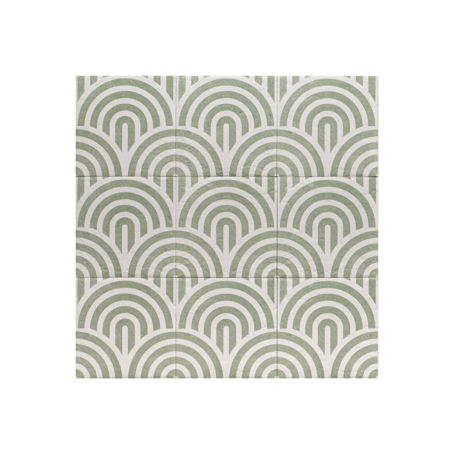 Декор Mainzu Green Garden Decor Green Three керамогранит матовый зеленый PT03848 20х20 см