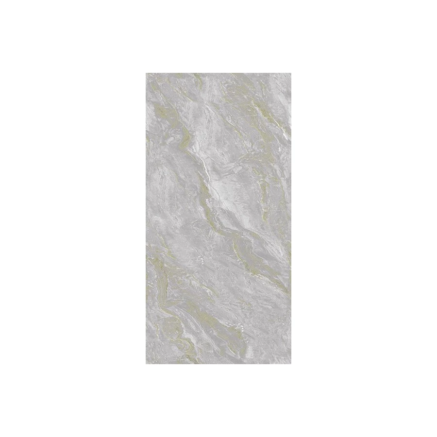 Керамогранит Zibo Fusure Gold Ink Grey глянцевый серый G126008G 120х60 см