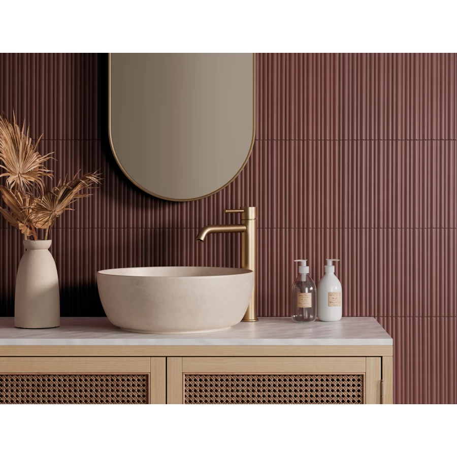 Плитка настенная Harmony Peronda Rainbow Cherry матовая красная 5007041740 25х5 см